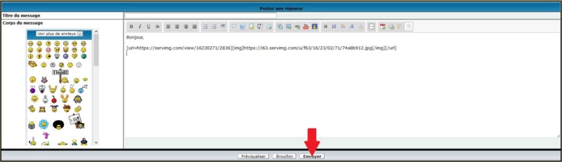 Tutoriel pour héberger et poster une photo/image sur le forum... mise à jour 610