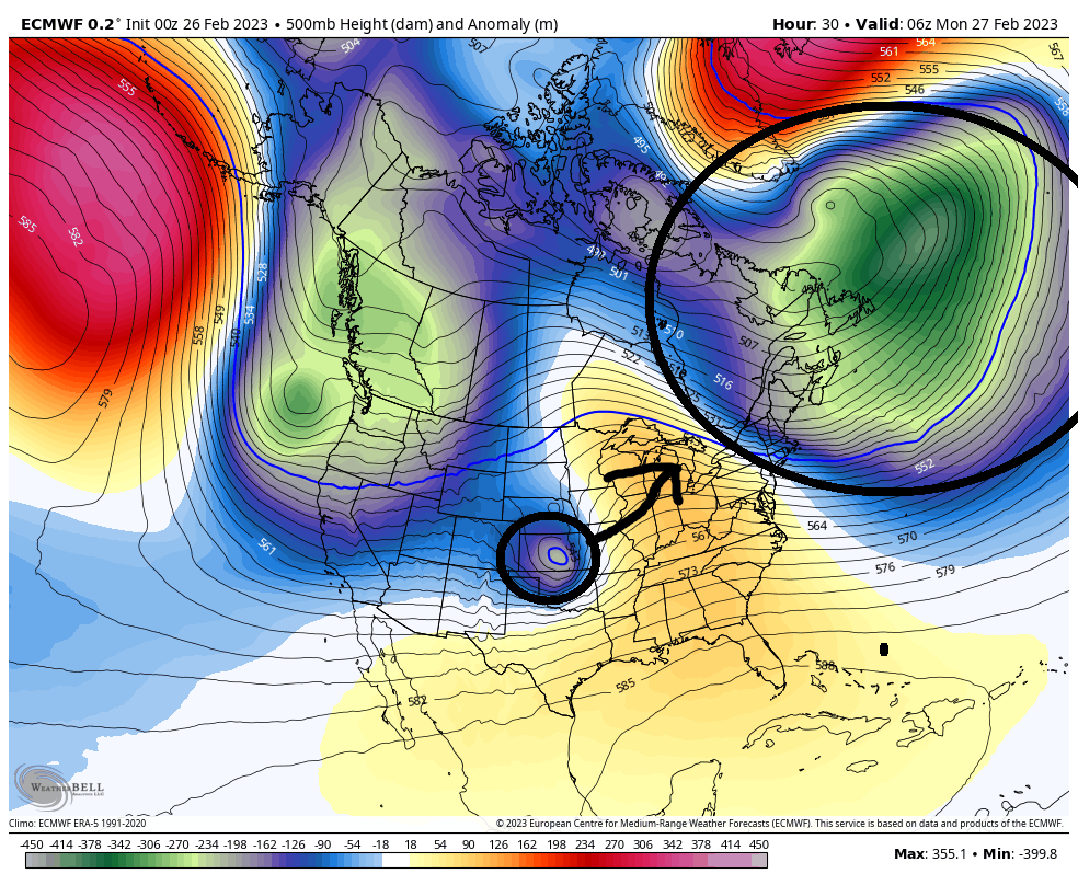 February 27th-28th 2023 Winter Storm 500mb_22