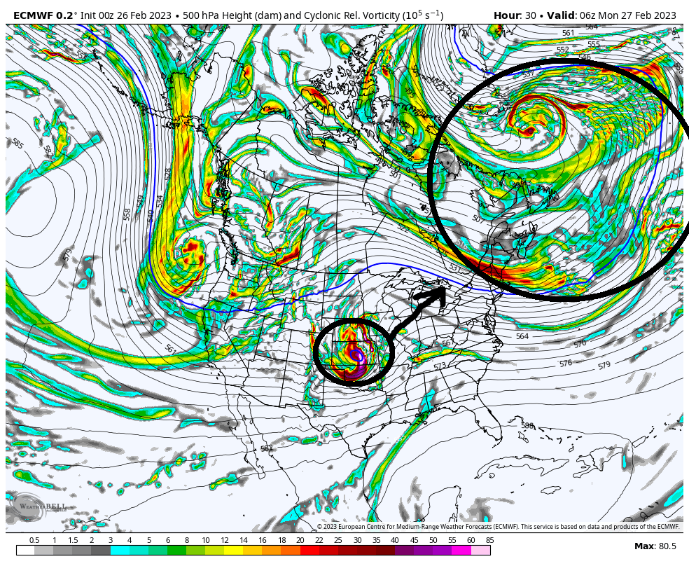 February 27th-28th 2023 Winter Storm 500mb_23