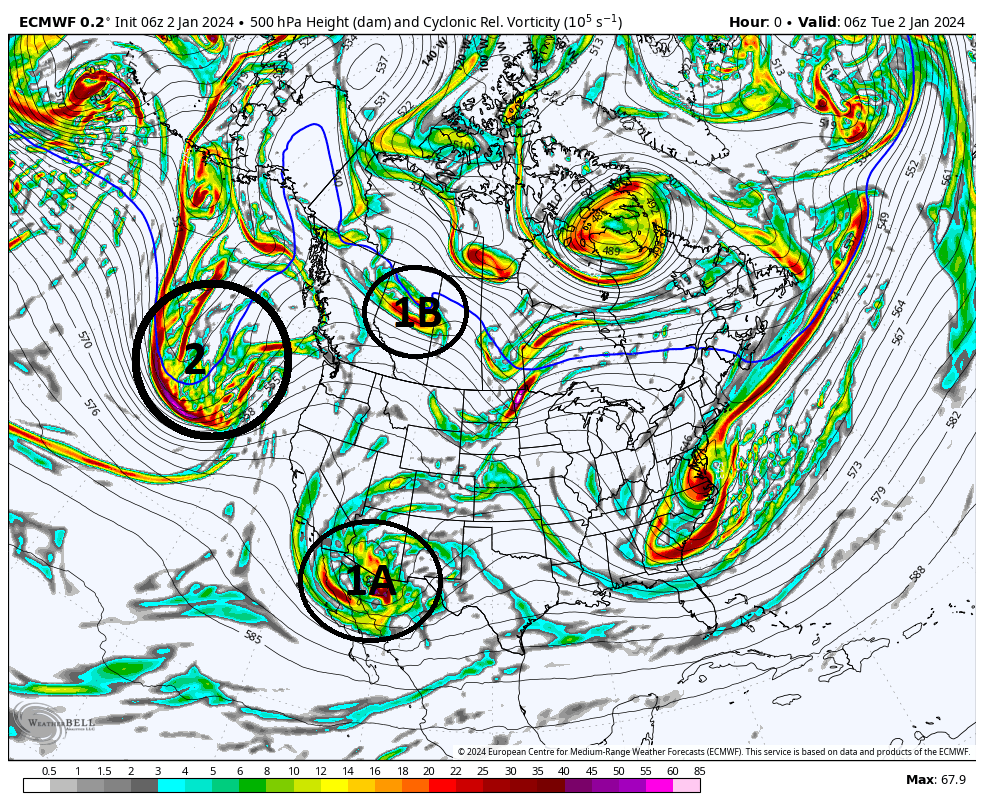  January 2024 Observations and Discussion Ecmwf172