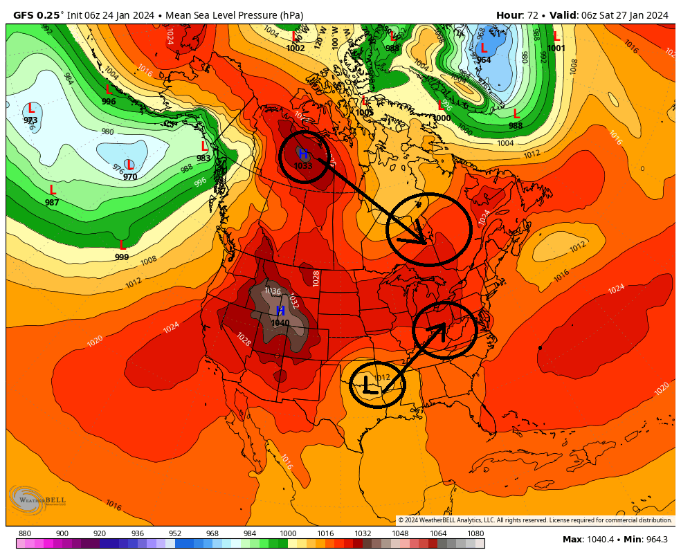 JAN 28th-30th 2024 Potential system compliments of a +PNA Gfs-de68