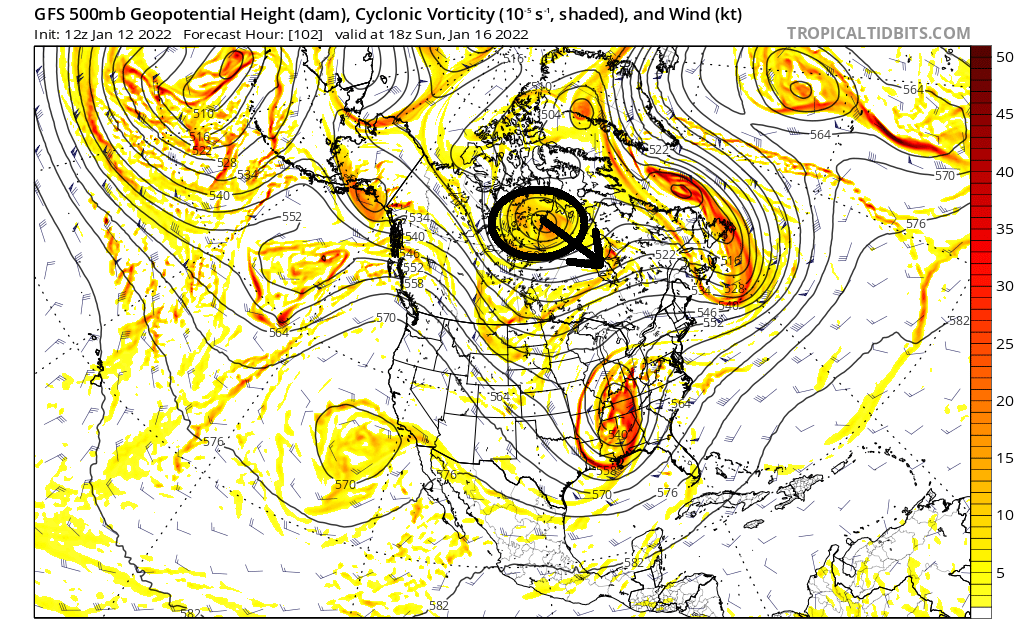 Momentum building for possible storm on JAN 16th? - Page 8 Gfs_z525