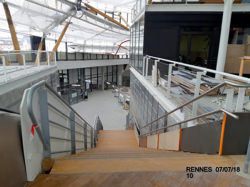 Gare de Rennes Point chantier : nouvel accès Nord  principal (07/07/18) 20180140
