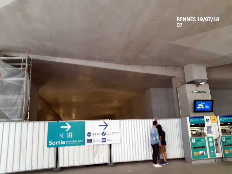 Gare de Rennes Point chantier : 19.07/18 20180182