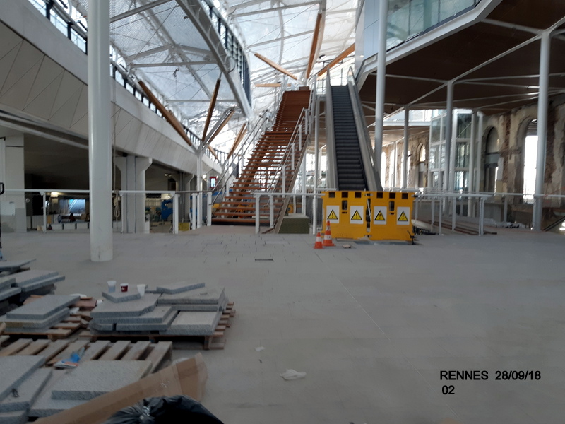 Gare de Rennes Point chantier 28 septembre 2018 20180359