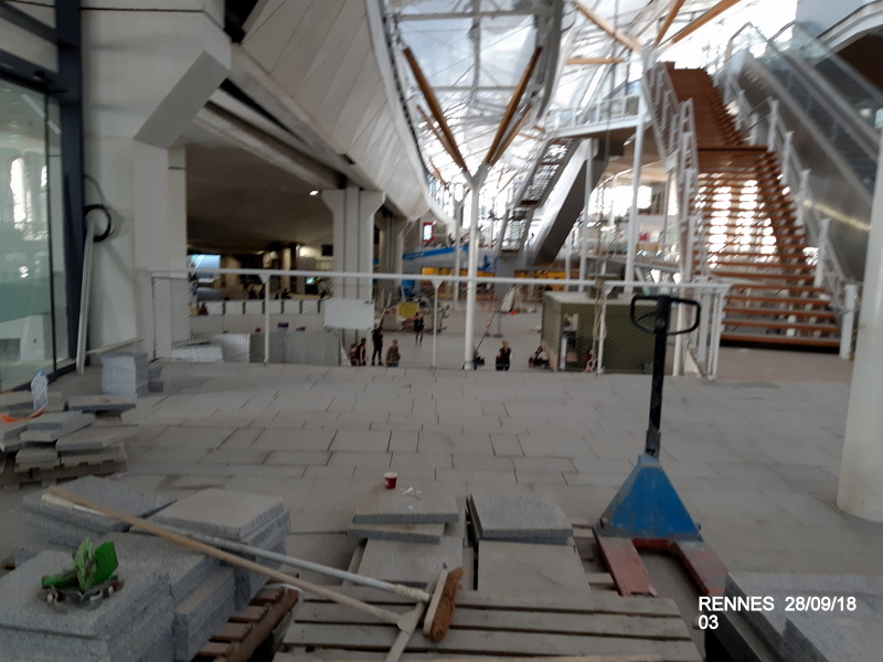 Gare de Rennes Point chantier 28 septembre 2018 20180360