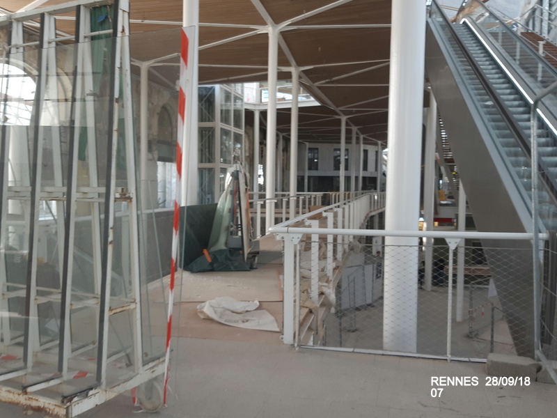 Gare de Rennes Point chantier 28 septembre 2018 20180365