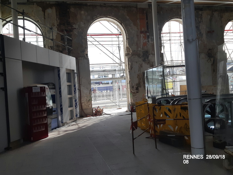 Gare de Rennes Point chantier 28 septembre 2018 20180366