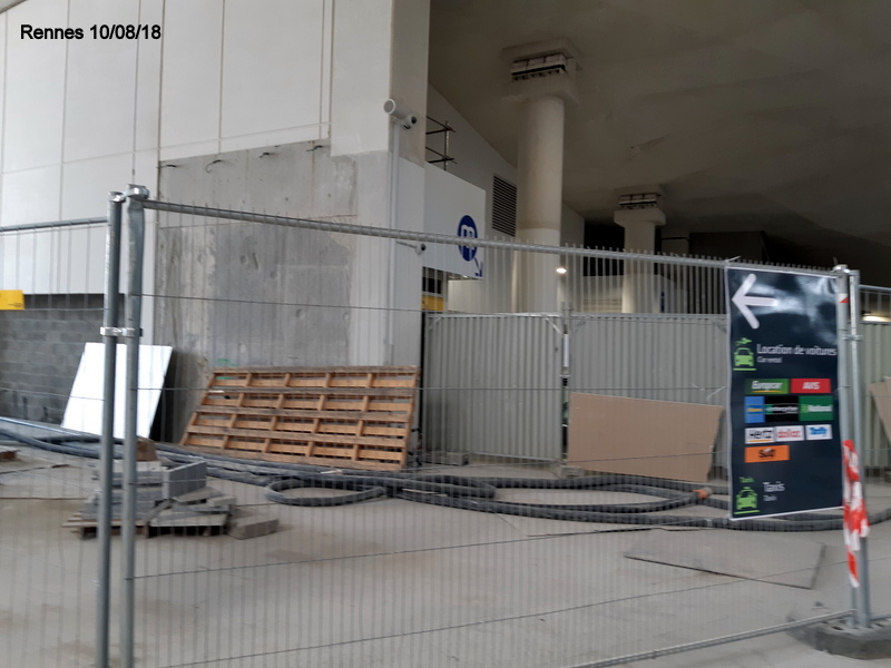 Gare de Rennes Point chantier 10/11 août 2018 20180818