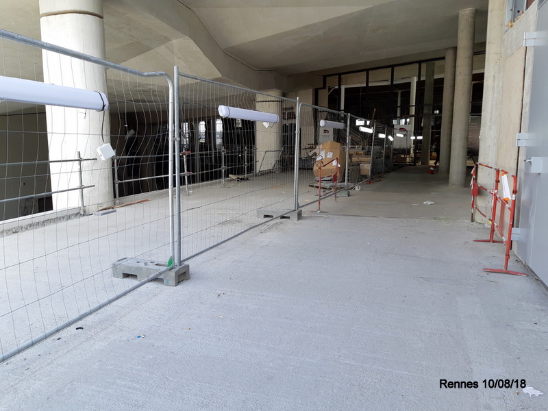 Gare de Rennes Point chantier 10/11 août 2018 20180820