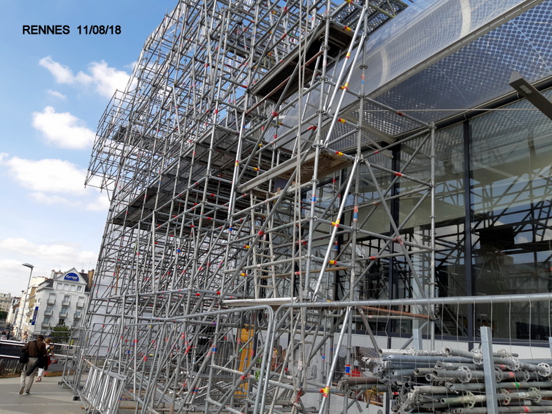 Gare de Rennes Point chantier 10/11 août 2018 20180841