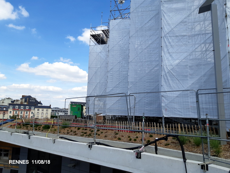 Gare de Rennes Point chantier 10/11 août 2018 20180844