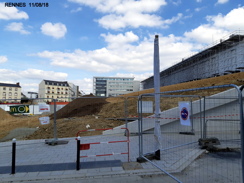 Gare de Rennes Point chantier 10/11 août 2018 20180845