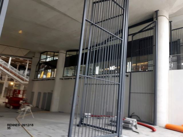 Gare de Rennes Point chantier 29 décembre 2018 20181255