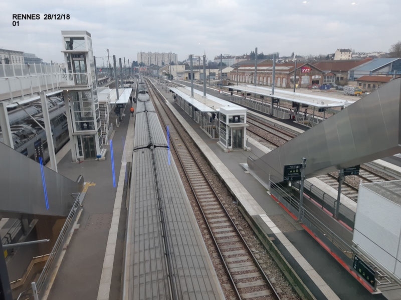Gare de Rennes Point chantier 29 décembre 2018 20181275