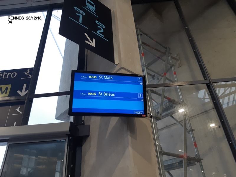 Gare de Rennes Point chantier 29 décembre 2018 20181278
