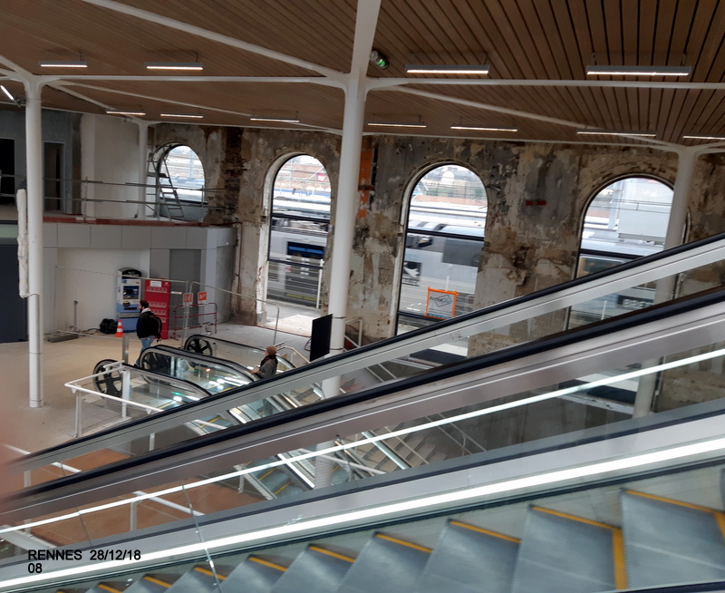 Gare de Rennes Point chantier 29 décembre 2018 20181282