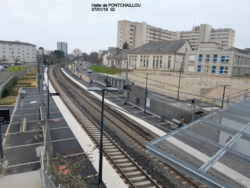 Ligne Rennes-St Malo. Halte de Pontchaillou (07/01/19) 20190152