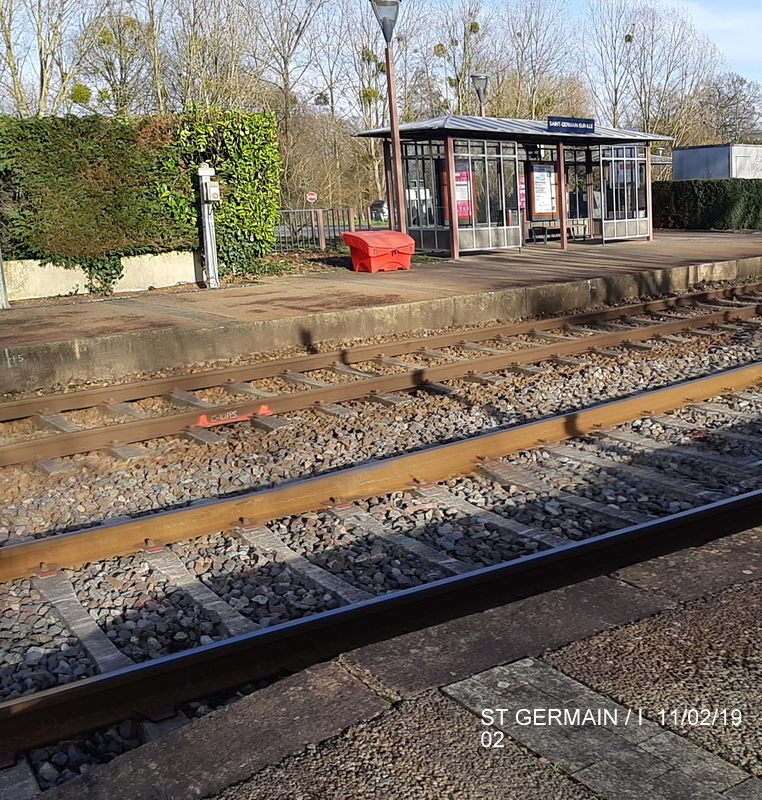 Ligne Rennes-St Malo. Halte de St Germain/Ille 11/02/19 20190372