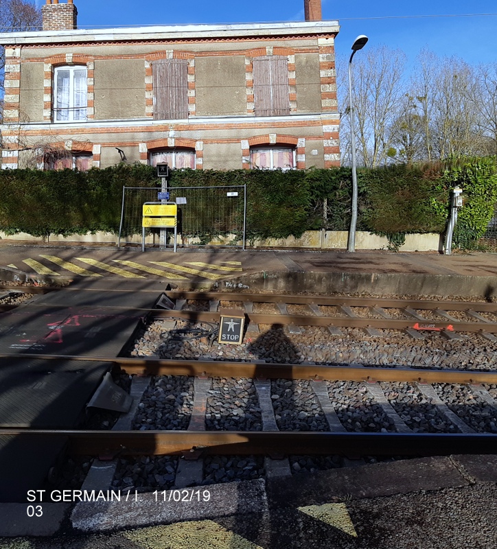 Ligne Rennes-St Malo. Halte de St Germain/Ille 11/02/19 20190373