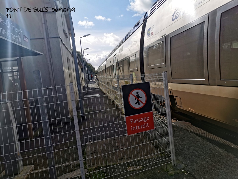 Ligne Quimper-Landerneau (Brest) Halte de Pont de Buis 06/10/19 Img_2302