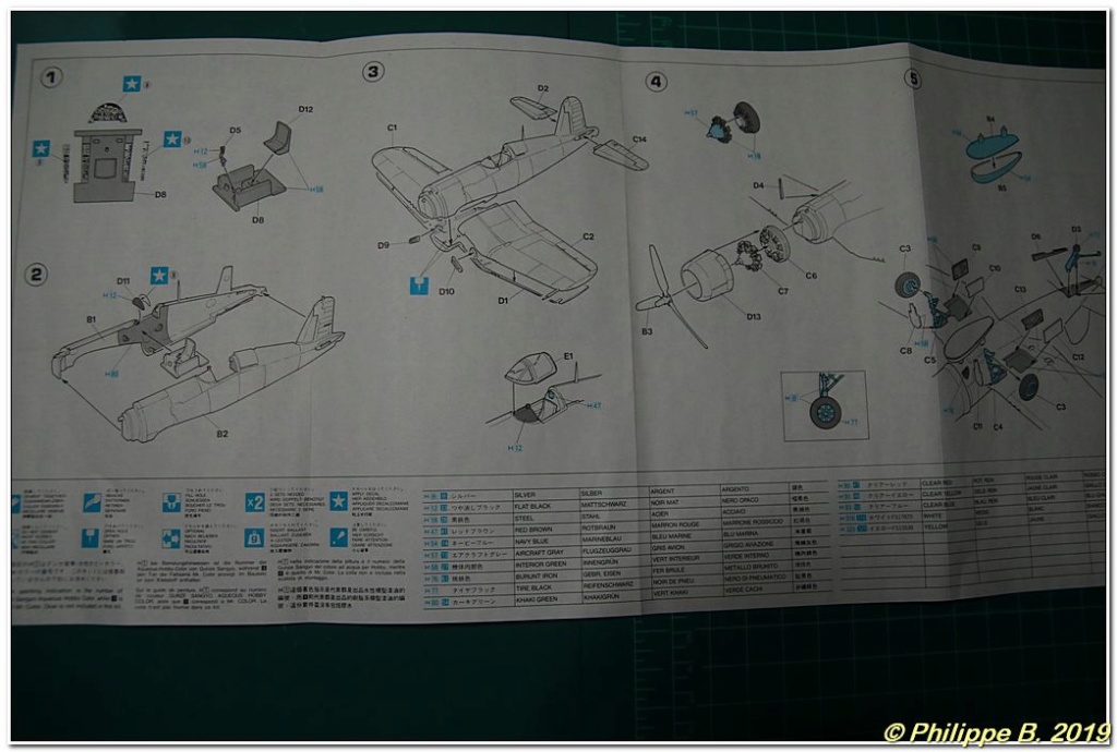 F4U-1A, F4U-1D, F4U-4 Corsair, 1:72, revue comparative (Academy, Hasegawa, Heller, Matchbox) Tn_10220