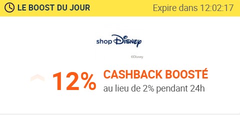 Les promotions et codes de réduction sur shopDisney FR - Page 42 Cashba10