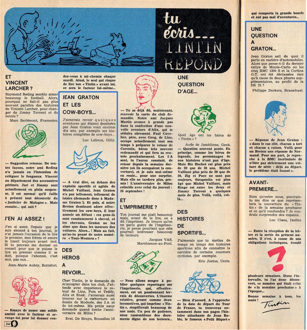 jean - Les articles sur Jean Graton dans le journal Tintin - Page 2 Tintin40