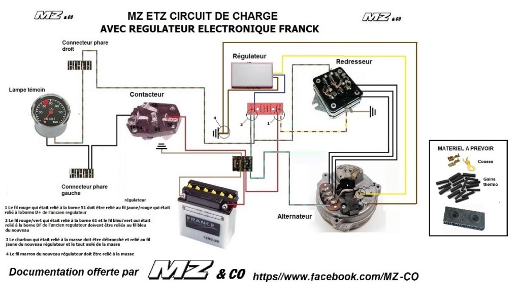 Installer un regulateur électronique 12V Franck Circui24