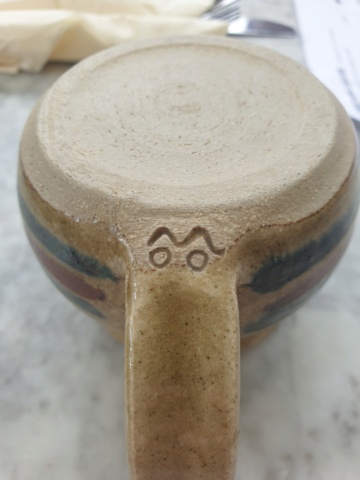 Stoneware cream jug, moo or oow mark 20210914