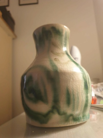 Help with ID! Ceramic vase marked RG or RC '63 Vase_111