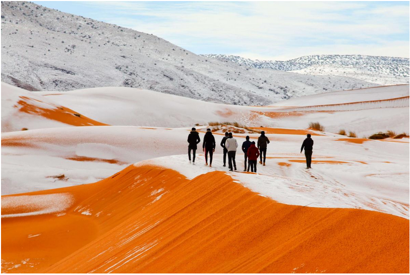 تساقط الثلوج في الصحراء الكبرى: ظاهرة مناخية غير عادية - أفضل الوجهات في الجزائر 1--19