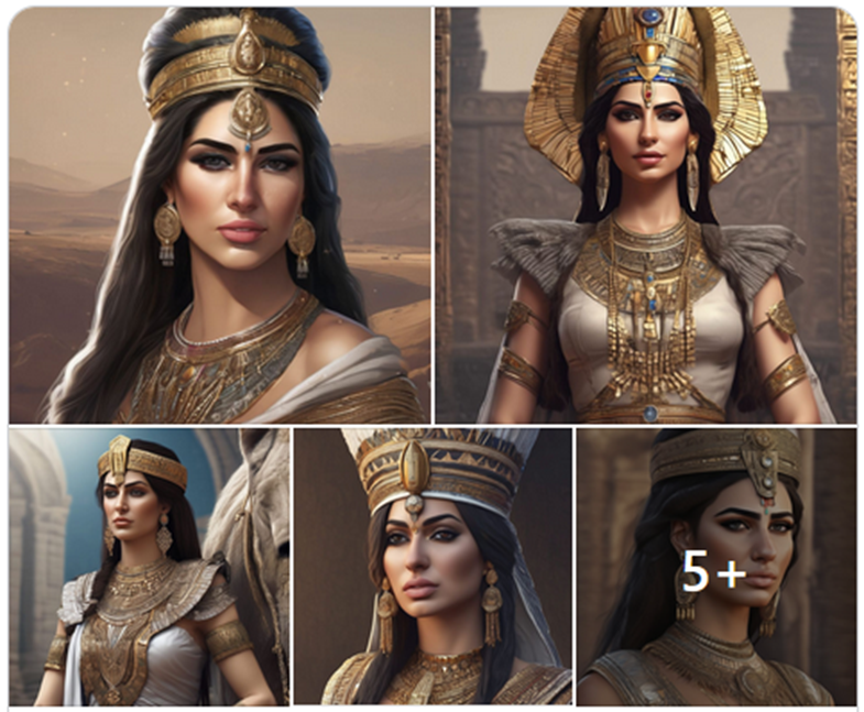 Some names and origins of the queens of the Assyrian Empire 1--318