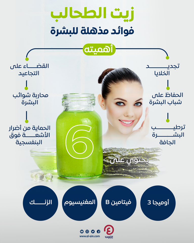 L'huile d'algue.. 6 bienfaits incroyables pour la peau 1-139