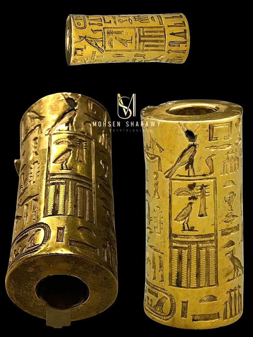 ختم ذهبي نادر عمره 4500 عام 1-158