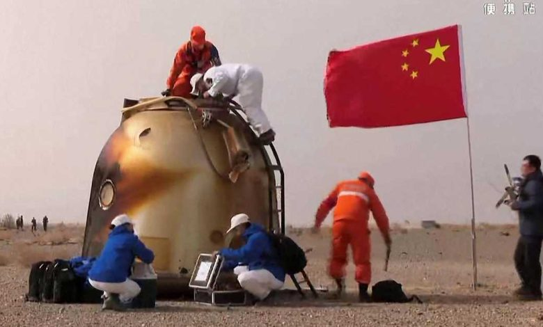 بعد 183 يوما في الفضاء.. رواد فضاء صينيون يعودن للأرض 1103