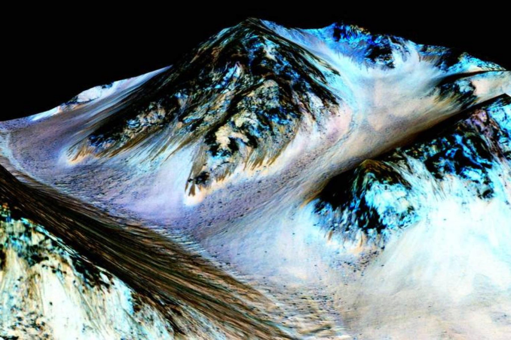 Preuve de l'eau liquide à l'intérieur de Mars 1525