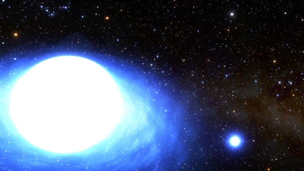 Une rare étoile binaire témoigne d'une supernova avortée 1772