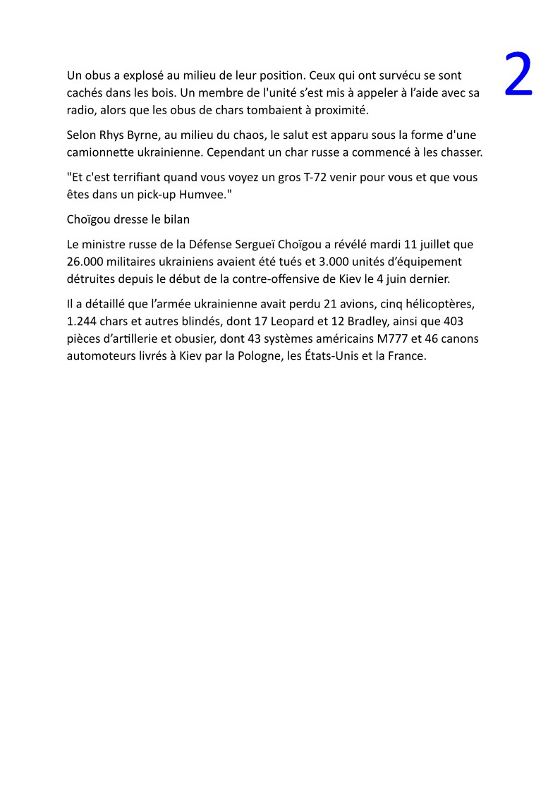 "C’est un massacre": témoignage d’un mercenaire irlandais sur la contre-offensive de Kiev… Doc96_15