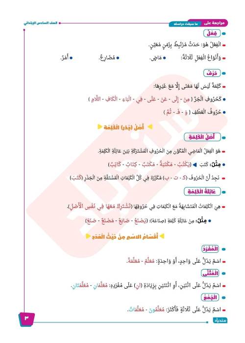  مراجعة السندباد فى اللغة العربية للصف السادس ترم أول 2024  3_img_23