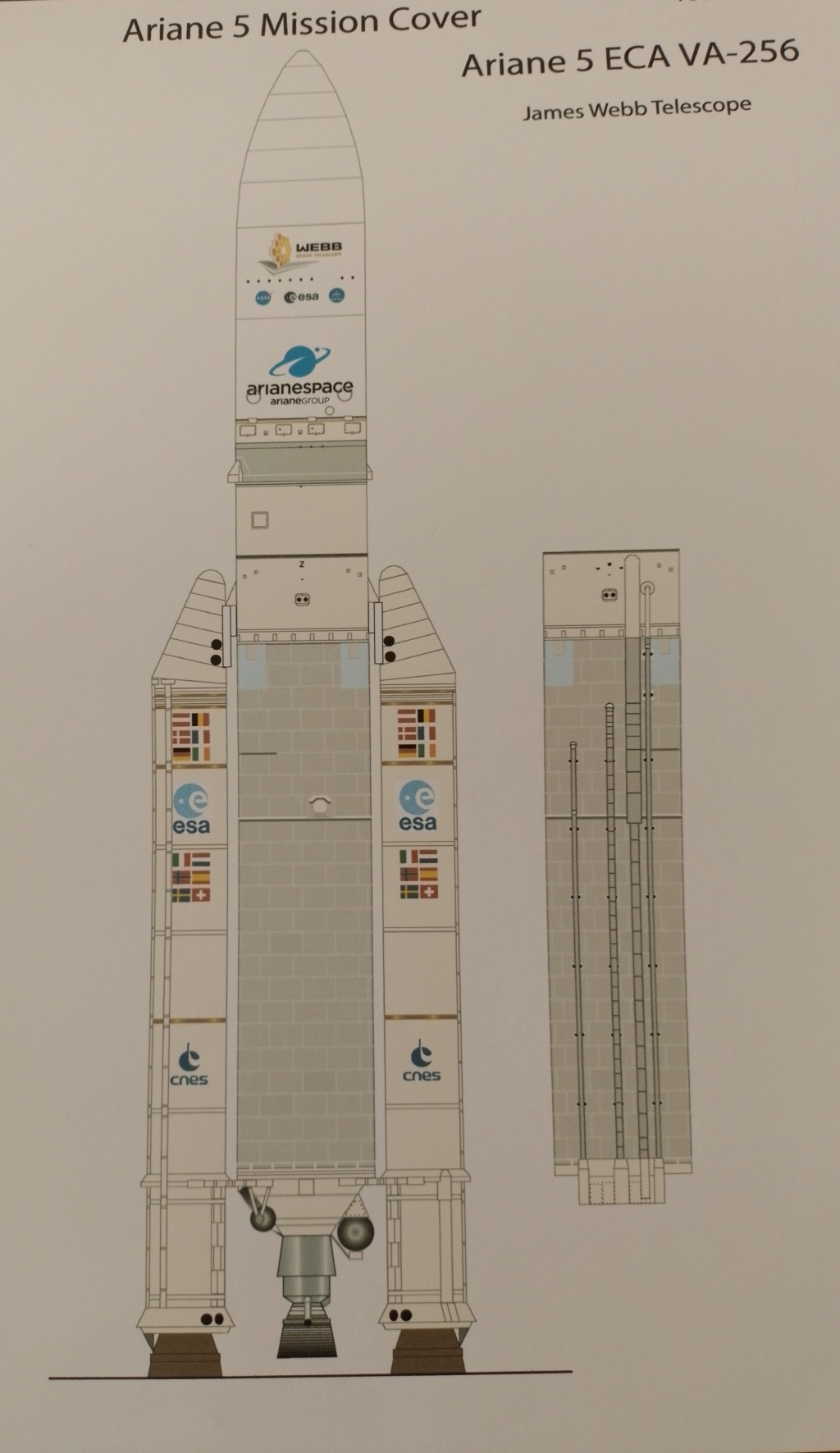 Ariane 5 (jwst) et la plateforme de lancement 20231221