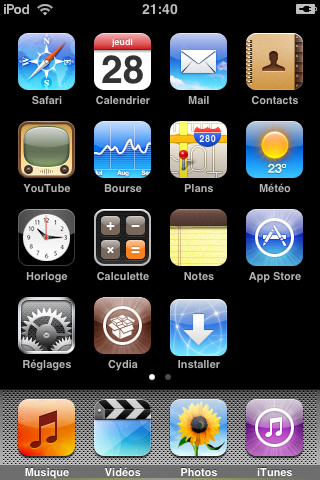 [Tuto] Jailbreak iPod 1G en version 2.2.1 1210