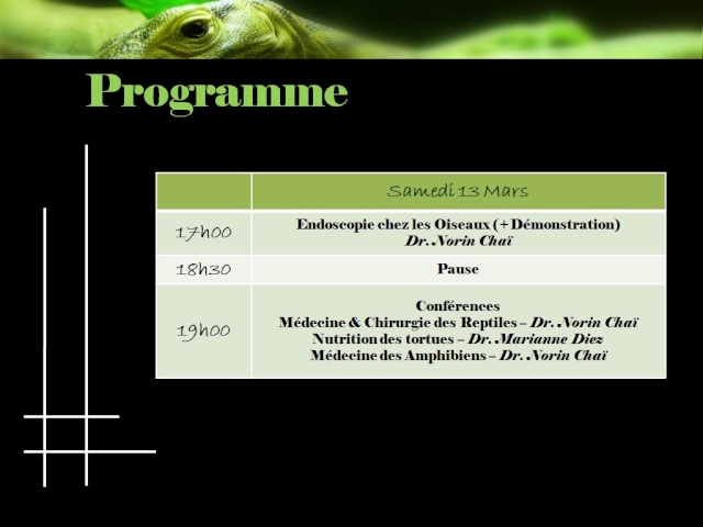 Soirée Conférences Oiseaux, Reptiles et Amphibiens Mars 2010 Progra11