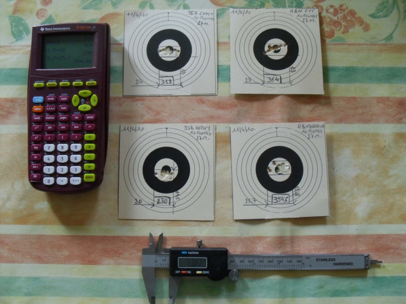 Test: JSB Exact VS H&N FTT VS JSB Heavy VS H&N Baracuda. Rasult10