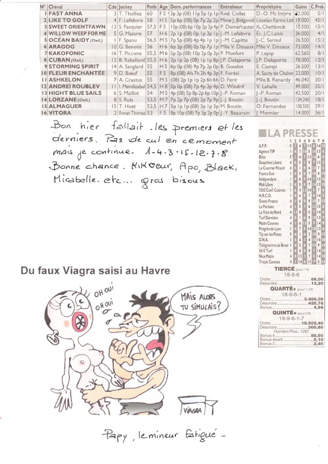 pronostiques du tirce quart quint de papy - Page 3 Sandra46