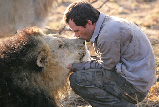 Kevin Richardson  zoologiste et comportementaliste animalier d’exception. Kevin_16