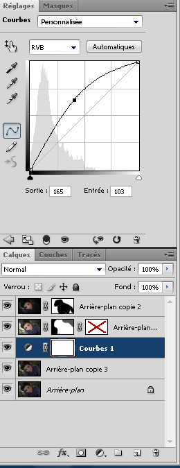 Tamponer les ombres des feuillages 0711