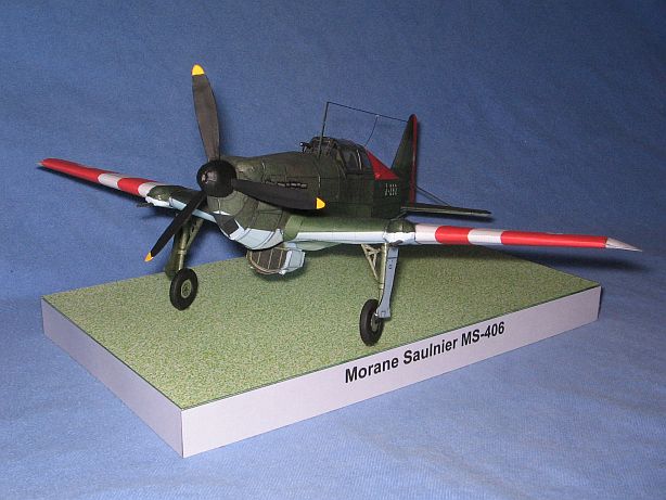 Morane Saulnier MS-406, schweizer Luftwaffe, 1:33 Ch1210