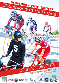 Championnats de France Masters Piste et de Demi-fond à Rennes les 20 et 21 juin 2009 Affich10