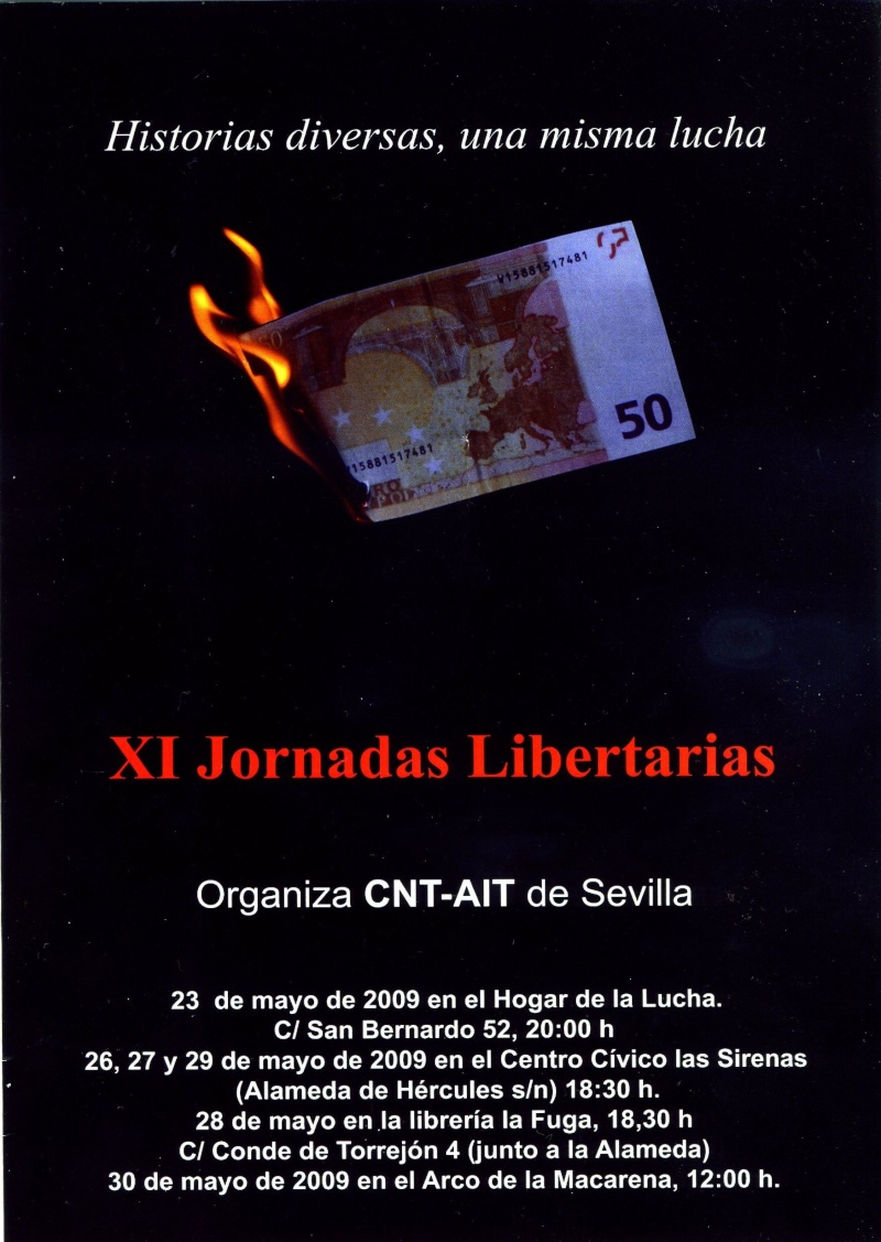 XI Jornadas Libertarias CNT - Sevilla Cartel10